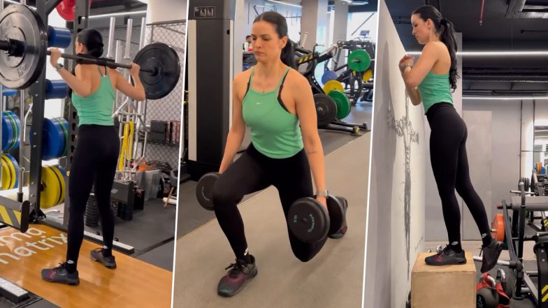 Natasa Stankovic Goes Heavy on Her Leg Day Session After Restoring Wedding Pics With Hardik Pandya, Captions Her Post 'Stronger Every Day’ (Watch Video)