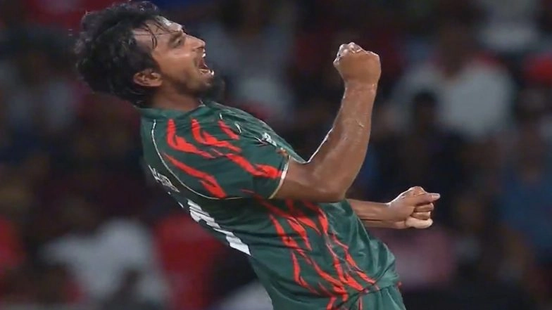 ICC T20 World Cup 2024: Tanzim Hasan Sakib’s Brilliance Seals Bangladesh’s Place in Super Eight After 21-Run Win Over Nepal