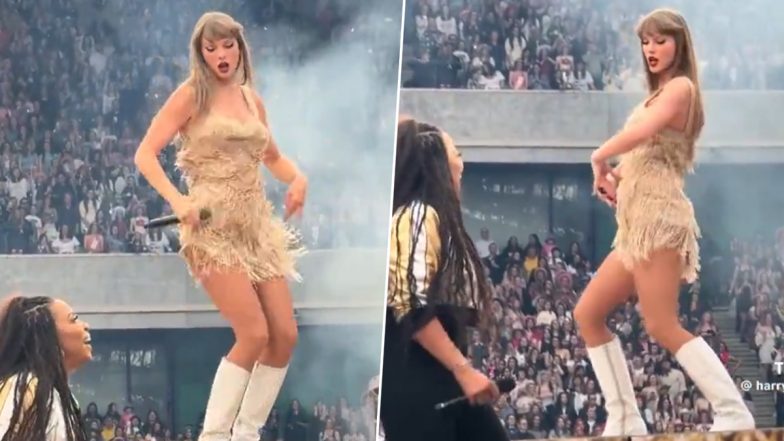 Taylor Swift’s Peculiar Dance Moves Spark Internet Mockery and Laughter; Netizens Call It ’Masterclass in Awkwardness!' (Watch Video)