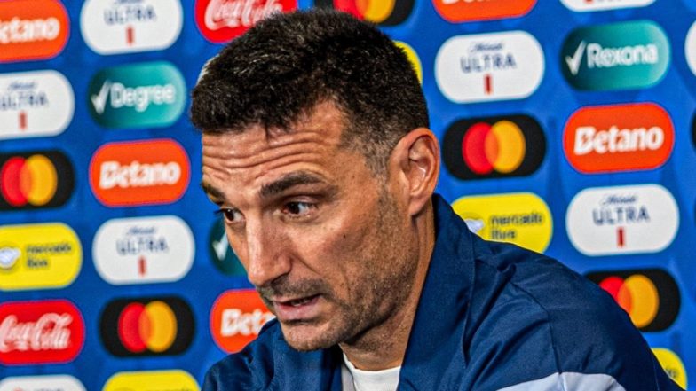 Argentina Head Coach Lionel Scaloni Handed One-Match Suspension by CONMEBOL Following Warnings, Will Not be Available for ARG vs PER Copa America 2024 Match