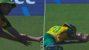 Marco Jansen Takes Spectacular One-Handed Catch at Slips to Dismiss Max O'Dowd Off Ottniel Baartman During NED vs SA ICC T20 World Cup 2024 Match (Watch Video)