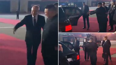 'Phele Aap': Vladimir Putin and Kim Jong Un Urge Each Other to Get in Car First, Awkward Moment During Russian President's Visit to North Korea Goes Viral (Watch Video)