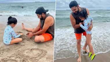 Rohit Sharma Enjoys Beach Time With Daughter Samaira in Florida Ahead of India vs Canada T20 World Cup 2024 Match (See Pics)