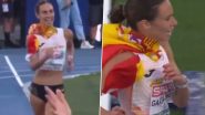 Spanish Athlete Laura Garcia-Caro Celebrates Early Before Finishing Women's 20km Race Walk at European Athletics Championships 2024, Loses Bronze Medal to Ukraine's Lyudmyla Olyanovska (Watch Video)