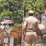 BJP Leader Ravneet Singh Bittu’s Car Stuck in Traffic; Walks to PM-Designate Narendra Modi’s Residence in Delhi (Watch Video)