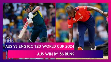 AUS vs ENG ICC T20 World Cup 2024 Stat Highlights: Adam Zampa, David Warner Help Australia Beat England By 36 Runs