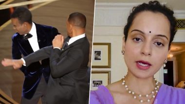 Kangana Ranaut's Old Post Supporting Will Smith For Hitting Chris Rock at 2022 Oscars Goes Viral Amid Her CISF Slap Incident