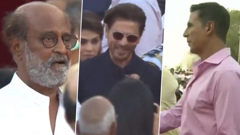 Shah Rukh Khan, Akshay Kumar, Rajinikanth and Others Celebs Grace PM Narendra Modi’s Oath-Taking Ceremony at the Rashtrapati Bhavan in Delhi (Watch Videos)