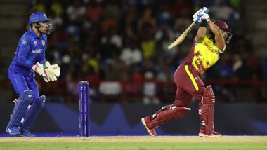 ICC T20 World Cup 2024: Nicholas Pooran’s Magnificent 98, Obed McCoy’s Three Wickets Power West Indies to Dominant 104-Run Win Over Afghanistan