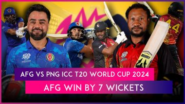 AFG vs PNG ICC T20 World Cup 2024 Stat Highlights: Fazalhaq Farooqi, Gulbadin Naib Help Afghanistan Qualify For Super Eight Stage