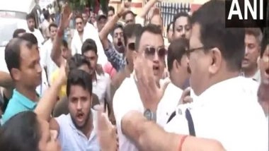 India News | TMC Supporters Raise Slogans Against BJP Candidate from Kolkata North Tapas Roy; Alleges Proxy Voting