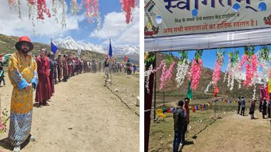 India News | Himachal LS Polls: People Arrive in Traditional Attire to Vote at World's Highest Polling Booth in Tashigang