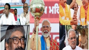 India News | Pollsters Predict BJP's Thumping Victory in Madhya Pradesh, Chhattisgarh and Jharkhand