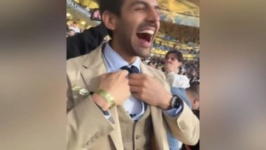 Entertainment News | Kartik Aaryan Celebrates Real Madrid's Win at UEFA Champions League Finals