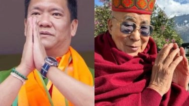 India News | Arunachal Pradesh CM Thanks Dalai Lama for Congratulatory Message After Victory in Assembly Polls