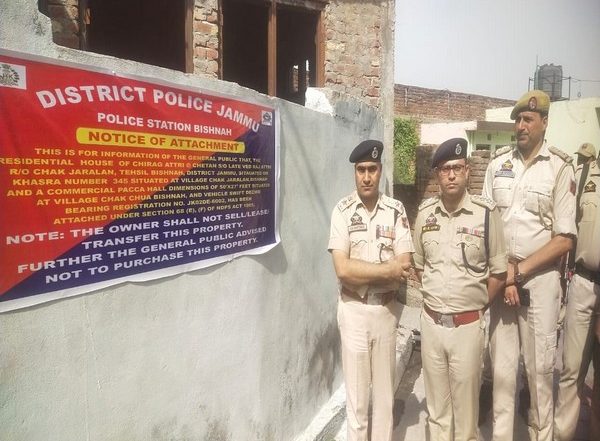 India News | Properties of Notorious Drug Smuggler Confiscated Under PIT NDPS in Jammu