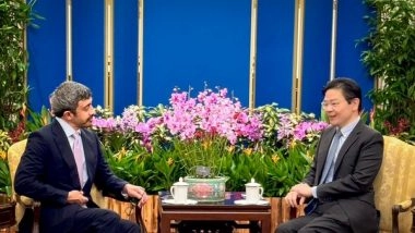 World News | UAE Foreign Minister Abdullah Bin Zayed Meets Prime Minister of Singapore