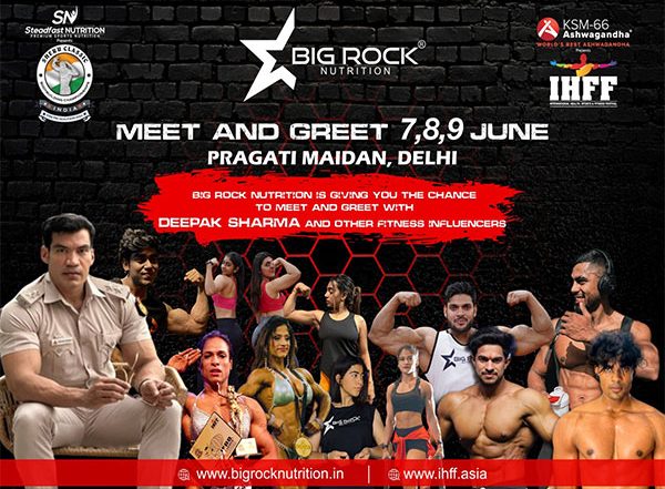 Business News | Big Rock Nutrition is Giving You The Chance To Meet and Greet With Deepak Sharma and Other Fitness Influencers
