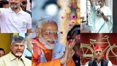 India News | BJP-led NDA Set for Hat-trick Victory in Lok Sabha Polls, INDIA Bloc Puts Up Strong Show