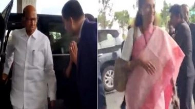 India News | Sharad Pawar, Supriya Sule Leave for Delhi for INDIA Bloc Meeting