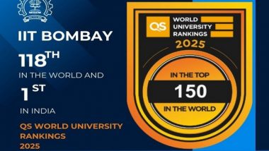 Business News | IIT Bombay Improved Its Rank by 31 Places in QS World University Rankings