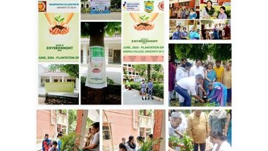 Business News | Smiling Tree, Led by Young Aarav & Alina Kwatra, Partners with IP College and Hansraj College for World Environment Day