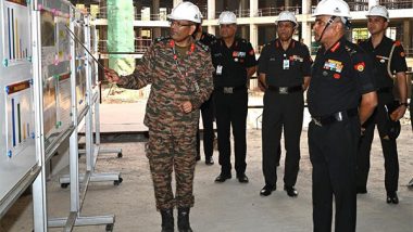 India News | Army Chief Gen Manoj Pande Reviews Progress of New Thal Sena Bhawan