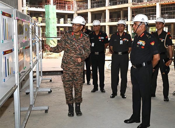 India News | Army Chief Gen Manoj Pande Reviews Progress of New Thal Sena Bhawan