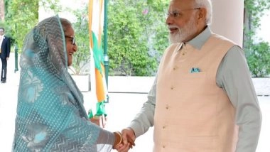 World News | PM Modi, Sheikh Hasina Vow to Continue Working Together to Achieve Viksit Bharat 2047, Smart Bangladesh 2041