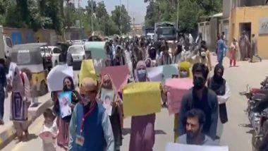 World News | Family of Abducted Student Protest in Kech as Enforced Disappearances Goes High in Balochistan