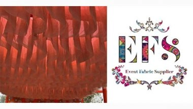 Business News | Event Fabric Supplier Launches Innovative Jute Wave Ceiling for Boho-Themed Decor in June 2024