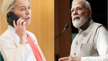 World News | EU Commission President Speaks to PM Modi, Looks Forward to Discussing Global Issues in G7 Summit
