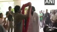 India News | Actor-politician Pawan Kalyan Gets Grand Welcome at Brother Chiranjeevi's House After Emphatic Win