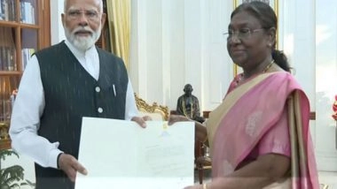 India News | PM Modi Meets President Murmu, Stakes Claim to Form Government