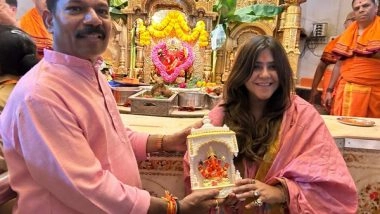 Entertainment News | Ektaa Kapoor Offers Prayer at Siddhivinayak Temple on Her Birthday