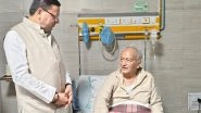 India News | Uttarakhand CM Dhami Calls on Former Maharashtra Governor Koshyari in Delhi Hospital