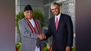 World News | New Delhi: Nepal PM Arrives to Attend PM-designate Narendra Modi's Swearing-in Ceremony