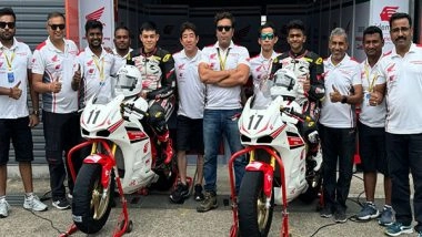 Sports News | Asia Road Racing Championship: Honda Racing India Team Riders Show Steady Performance in Race 2 of Round 3