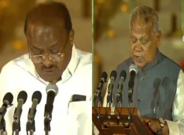 India News | Former CMs Kumaraswamy, Manjhi Take Oath as Union Ministers Ahead of TDP, JD-U Leaders