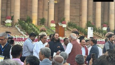 Business News | Mukesh Ambani, His Son Anant Attend PM Modi's Oath-taking Ceremony
