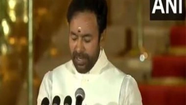 India News | G Kishan Reddy Takes Oath as Union Minister in PM Modi's Cabinet