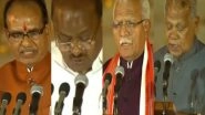 India News | Five Former CMs Take Oath as Union Ministers in PM Modi's Cabinet