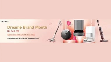 Business News | Dreame Announces Brand Month Sale on Amazon with Up to 59 Per Cent Off Smart Cleaning Solutions