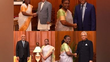 World News | Leaders from Maldives, Nepal, Mauritius, Seychelles Meet President Droupadi Murmu