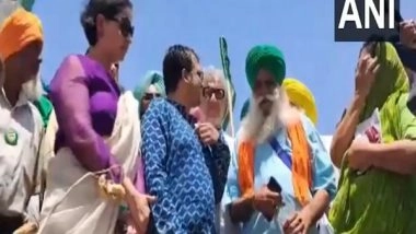 India News | TMC Delegation Meets Protesting Farmers at Punjab's Khanauri Border