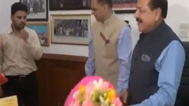 India News | Jitendra Singh Assumes Charge as Union Minister of State at PMO for Third Consecutive Term