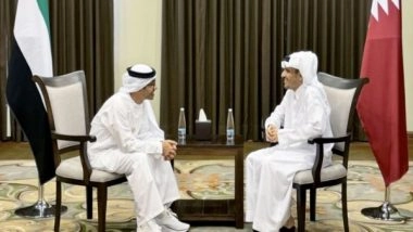 World News |  Abdullah Bin Zayed Meets with Qatari PM in Amman