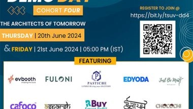 Business News | Startup Incubator The StepUp Ventures (TSUV) Announces Cohort 4 Demo Day on 20-21 June, 2024