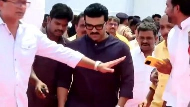 Entertainment News | Ram Charan, Chiranjeevi, Rajnikanth, Allu Arjun Among Celebs at Chandrababu Naidu Swearing-in