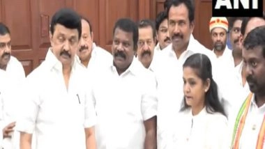 India News | Tamil Nadu: Chief Minister MK Stalin Attends Swearing-in of Congress MLA Tharahai Cuthbert